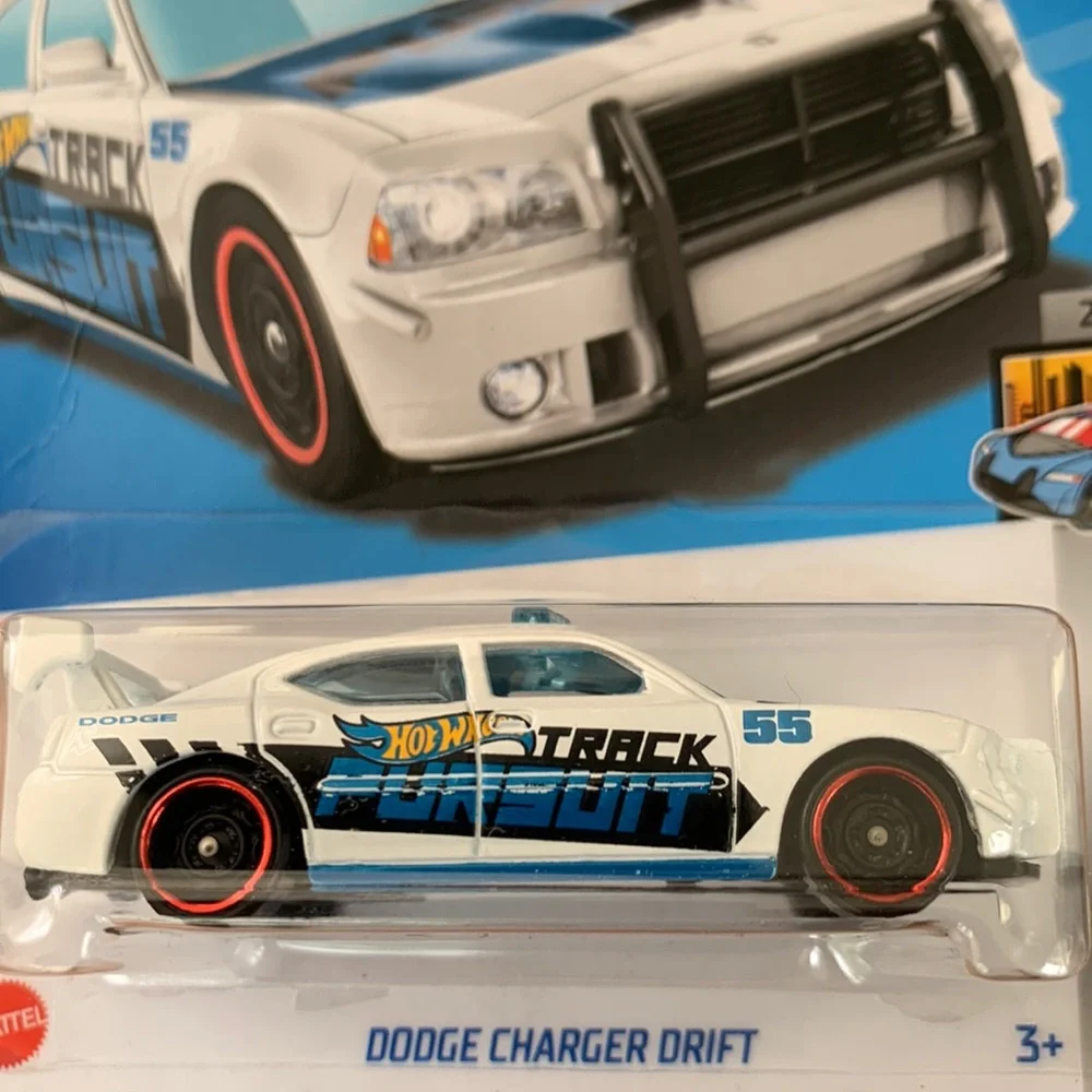 Hot Wheels Dodge Charger Drift White Police Cop Car HW Metro Hotwheels 2023 New